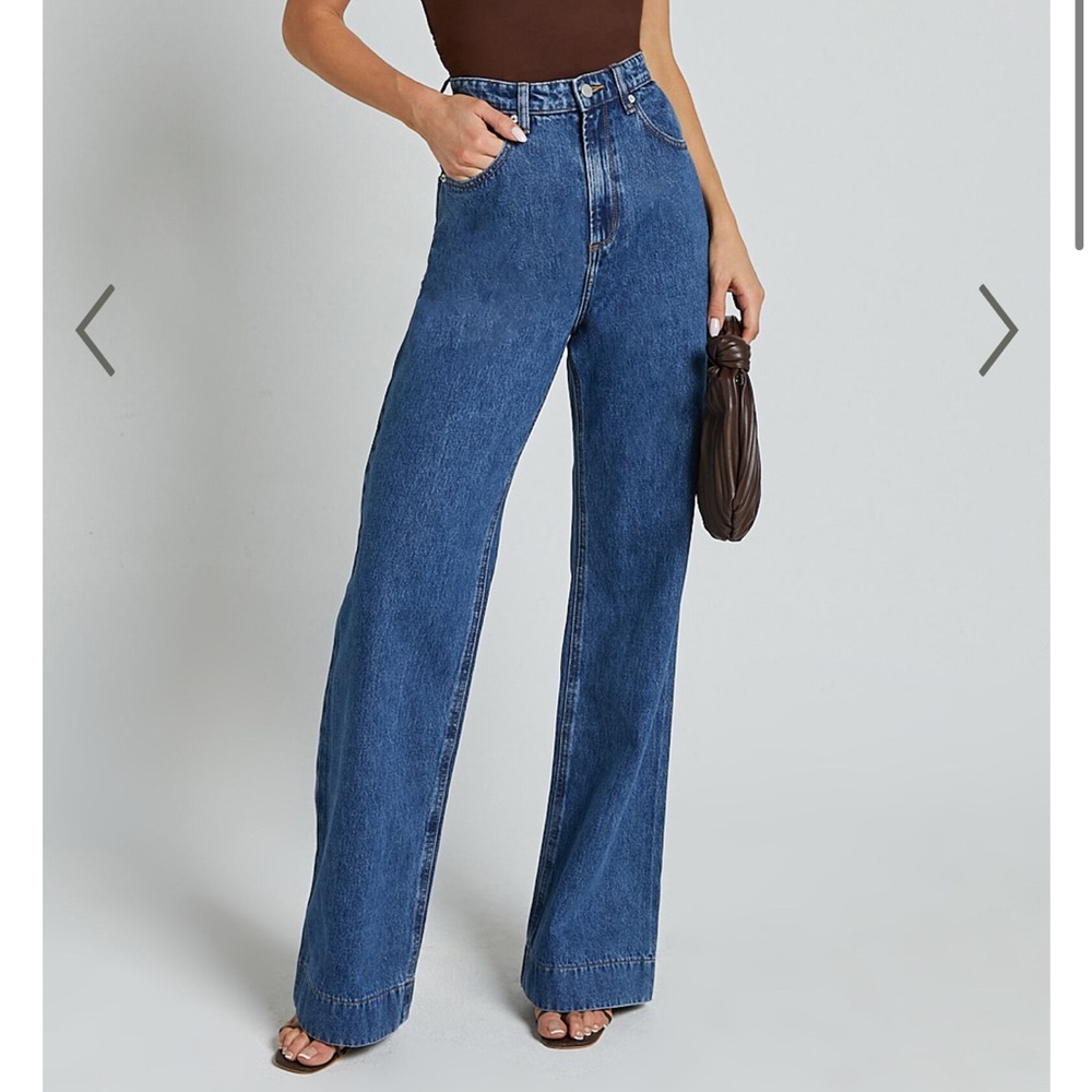 Showpo Emman high waisted wide leg jeans